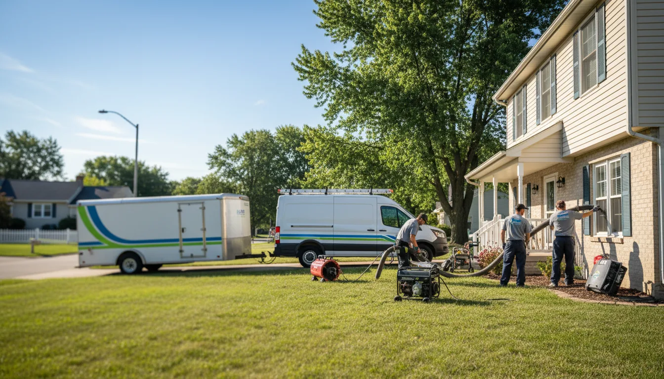 Flooded Basement Restoration And Cleanup With Repair in Waverly, OH near me